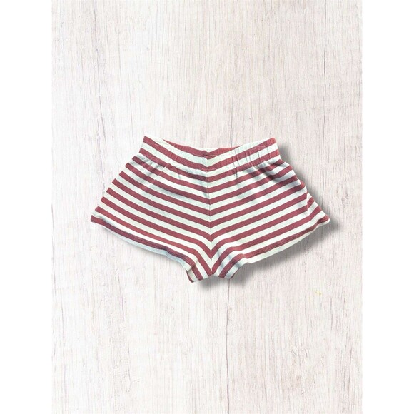 Zara | Pink/ White Striped Shorts | 7T - Picture 2 of 4